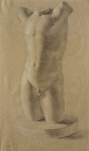Torso of a Young Man on round plinth by Philipp Otto Runge
